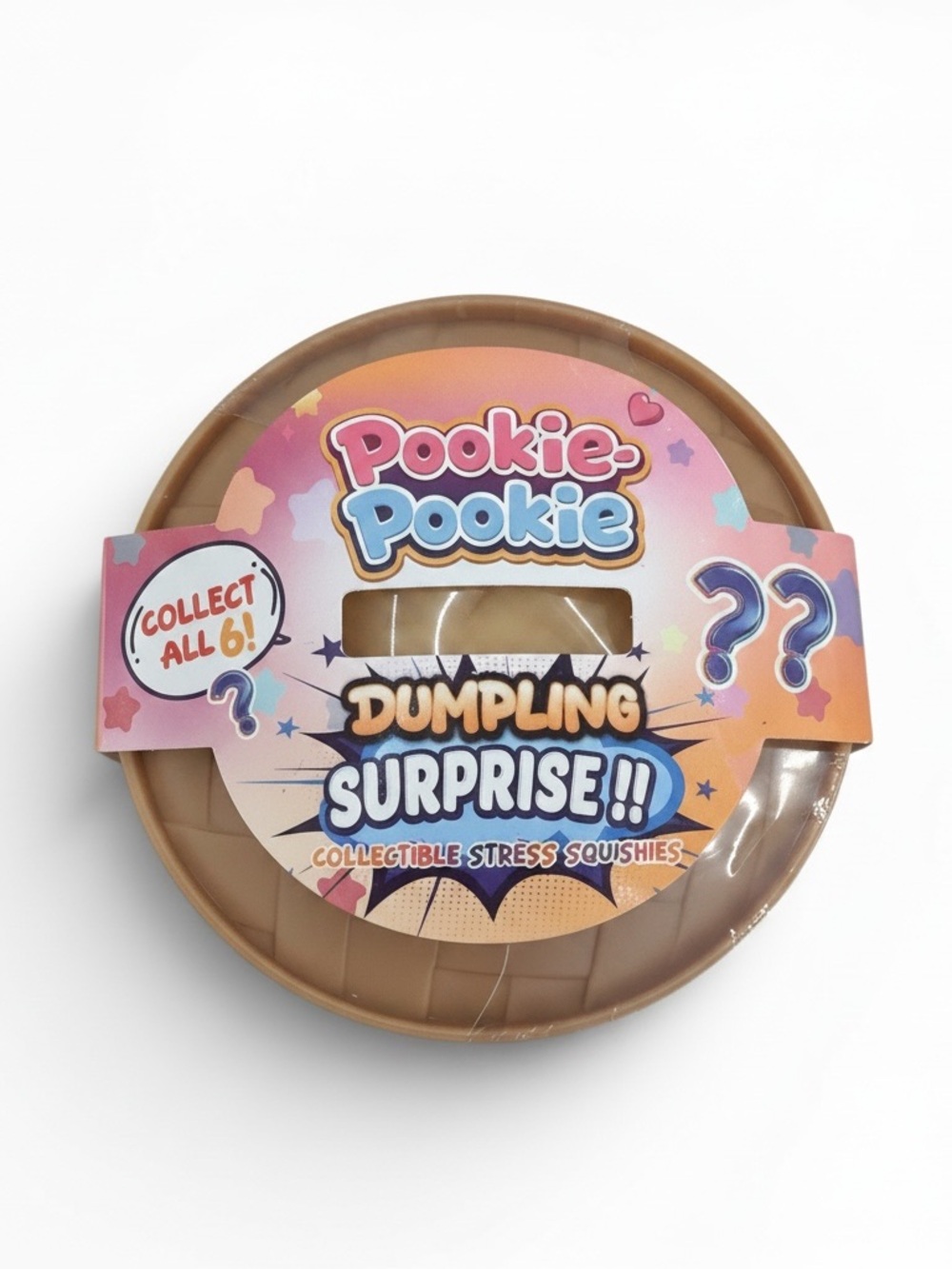 Dumpling Surprise!! Tie-Dye Collectible Stress Squishy - Tan